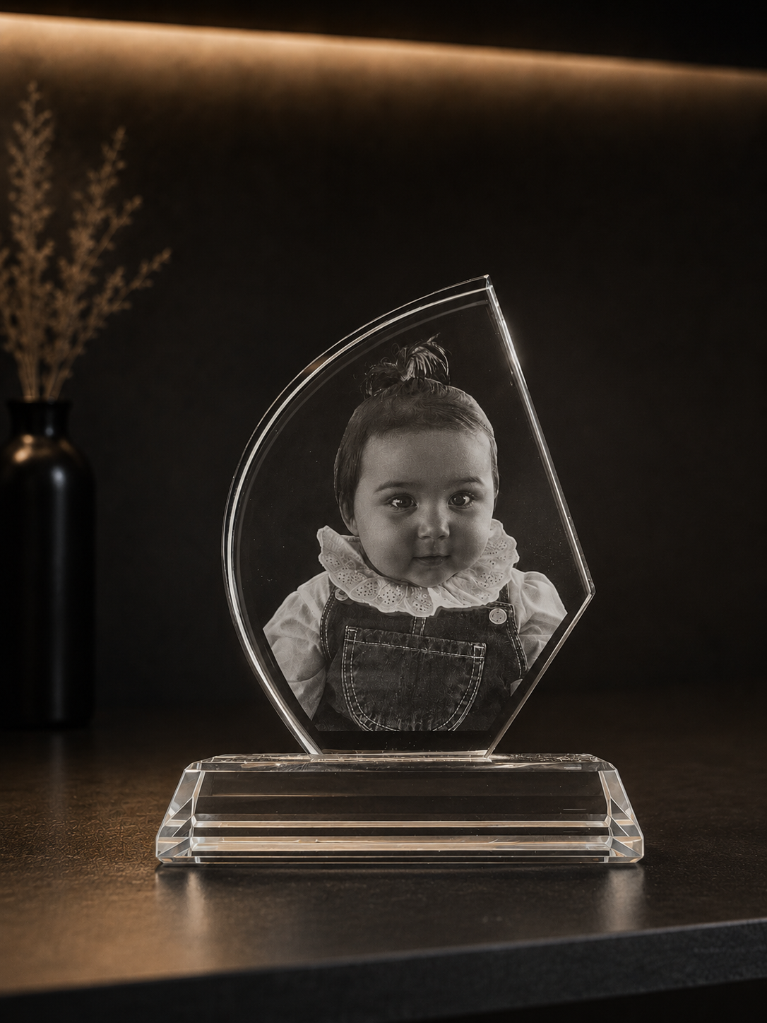 Glasform 1 mit Gravur