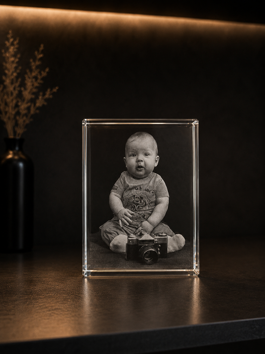 Glasform 9/10 mit Gravur